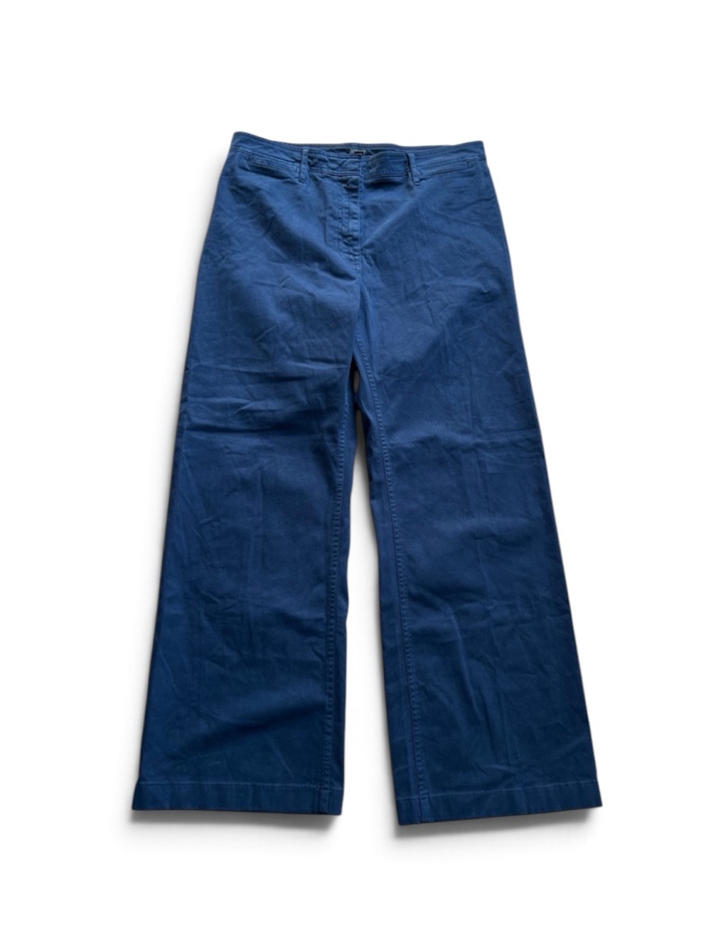 NWT J Crew Wide-leg Chino Trousers in Navy Sz 32
